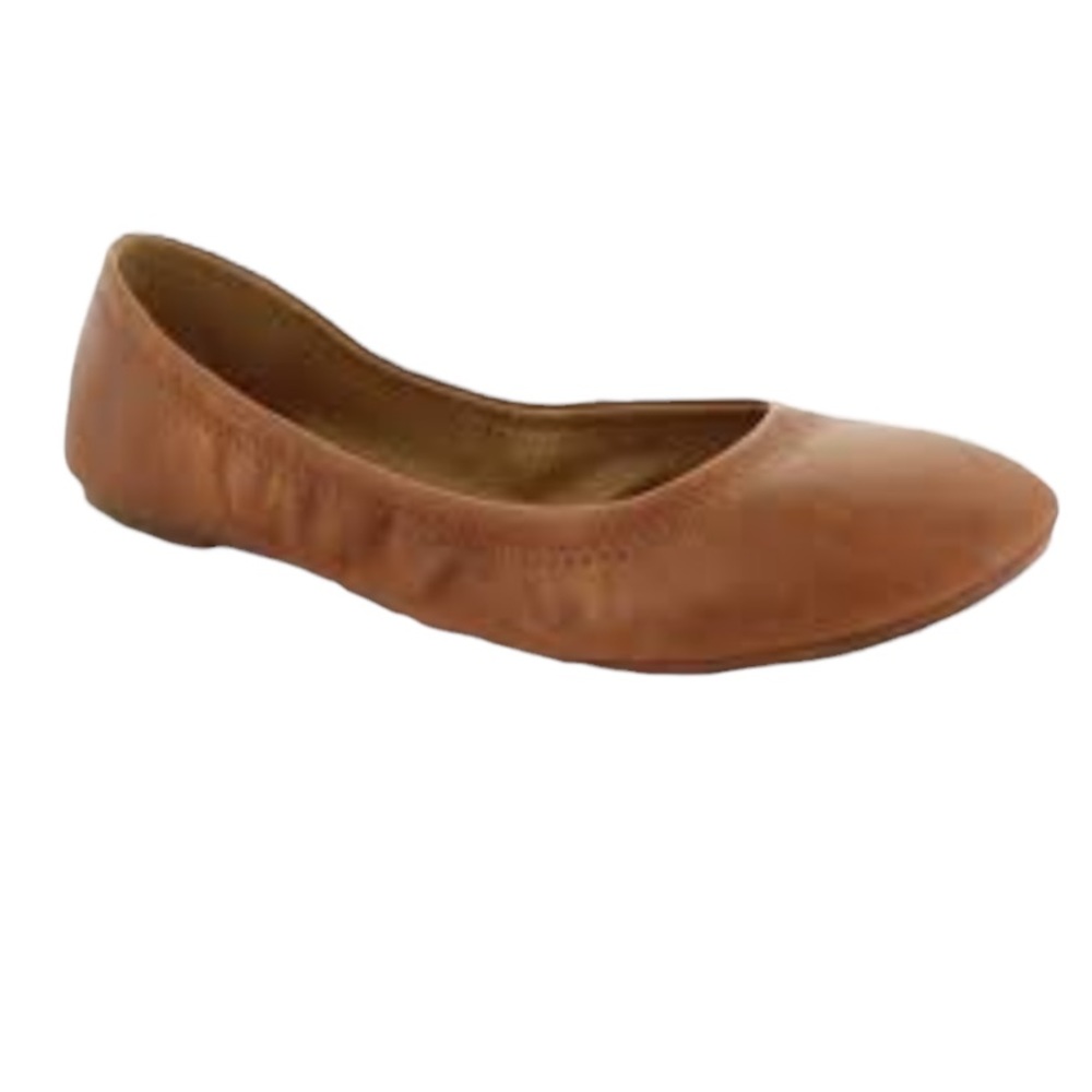 Luck Brand Emmie Ballet Flat In Cognac Leather